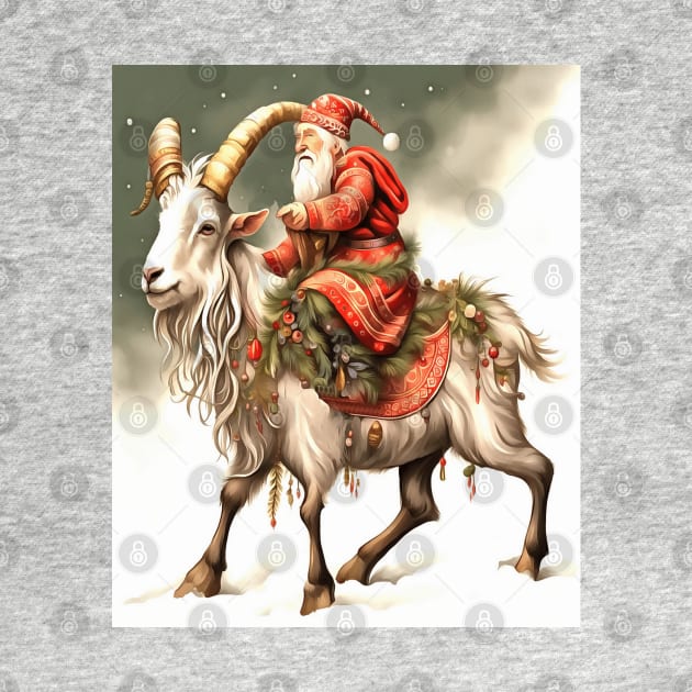 Scandanivian Mythology Julbocken Yule Goat And Tomte by taiche